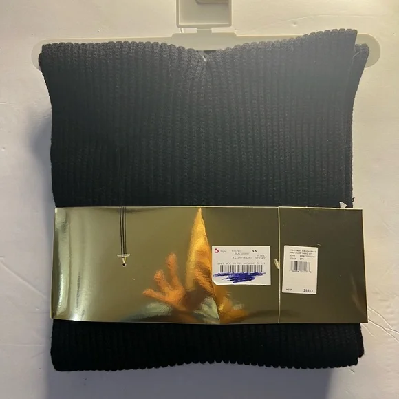 Michael Kors Black Knit Scarf and Headband Set - Picture 2 of 4